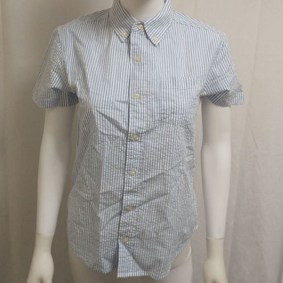J. Crew | Shirts & Tops | Jcrew Crewcuts Blue White Button Down | Poshmark